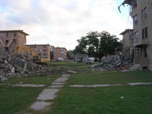 Demolition of housing halted