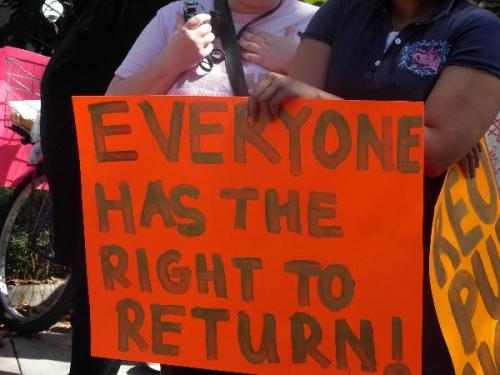 Poster: We Have the Right to Return